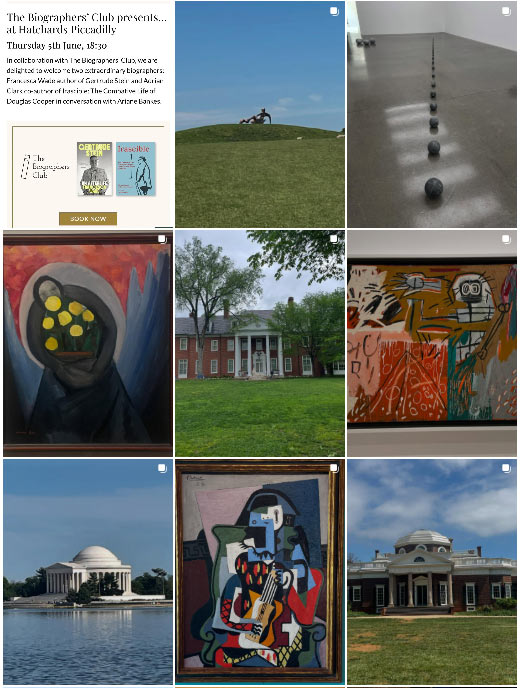 screenshot of adrian clark's instagram feed